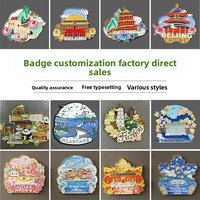Badges et épingles de revers personnalisés en alliage de zinc émaillé, finition cuite, logos/emblèmes scolaires personnalisés, promotionnels pour entreprises/publicité