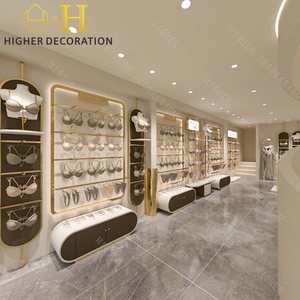 Armoire de décoration Shero Meubles de magasin de vêtements Vitrine de <span class=keywords><strong>sous</strong></span>-vêtements en bois Conception de comptoir de boutique de fantaisie - Product Image 4