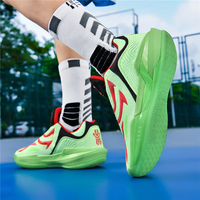 Nouvelle conception de chaussures de basket-ball de luxe pour hommes, à lacets, avec empeigne en mesh, semelle intermédiaire en TPU EVA, antidérapantes, tendance et confortables