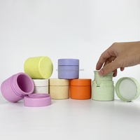Conteneur cosmétique écologique en paille de blé de 50 ml, protection simple et élégante, rechargeable, pots pour lotion et crème pour le visage