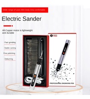 Stylo de gravure multifonctionnel à vitesse variable, léger, mini-meuleuse, batterie au lithium, disque de meulage, bricolage, art des ongles