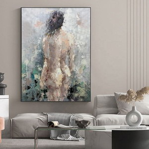 Home Decoratie <span class=keywords><strong>Abstract</strong></span> Naakt Dame Schilderijen Canvas Wall Art Woonkamer Hand Geschilderd Naakt Schilderen - Product Image 2