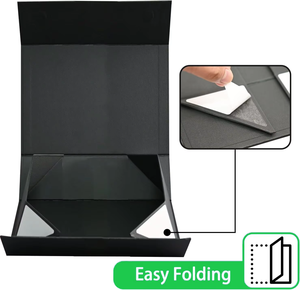 बड़े सिरेमिक मिट्टी के बरतन संगमरमर के लिए चुंबकीय ढक्कन के साथ फ्यूसन कस्टम लक्जरी कठोर फोल्डेबल बॉक्स - Product Image 4