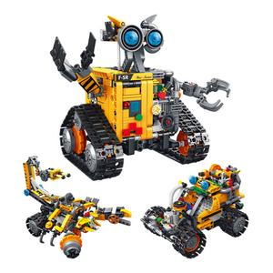 Bloques de Construcción Cuadrados Naranja de Venta Directa de Fábrica, Juguete Educativo Creativo, Robot de Control Remoto para Teléfono Móvil, Hecho de Plástico ABS - Product Image 1