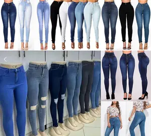 Thời Trang Chất Lượng Cao Của Phụ Nữ Denim Lỗ Co Giãn Cộng Với Kích Thước Quần Jean Cao Cao Eo Thẳng Ống Eo Quần Jean Cho Phụ Nữ