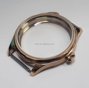 Boîtier de montre en acier inoxydable de 40mm avec cristal de saphir compatible avec les mouvements mécaniques manuels <span class=keywords><strong>ETA</strong></span> <span class=keywords><strong>6497</strong></span>/6498 - Product Image 6