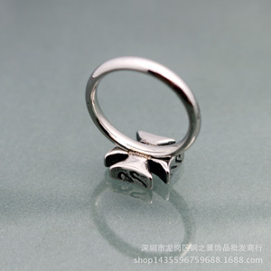 yunnique Fashion <b>Rings</b> <b>Cross</b> Shape 316 Stainless Steel Retro Design For Women Gift Jewelry - Product Image 5