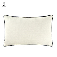12*20 pouces printemps saison chaîne broderie coton housse de coussin lombaire avec passepoil pour la maison canapé décor