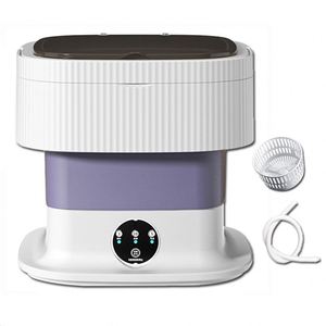 Hot Selling Products 11.5L Portable <b>Mini</b> Top Load Folding Washing Machine and Dryer With Drain Basket Blue Light Sterilization - Product Image 1