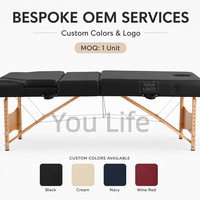 Table de Massage Portable avec Lit d'Extension de Cils et Fauteuil de Tatouage pour Spa Corporel; Réglable en Hauteur avec Repose-Tête