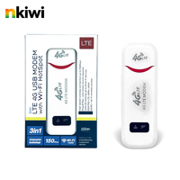 Modem USB WiFi 4G GSM NKIWI B1 B3 B5 LTE Cat4 H760 150 Mbps avec prise en charge de la carte SIM et données illimitées pour réseau sans fil interne