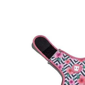 สายรัดตาข่ายปรับได้มาฮาโลสำหรับสุนัข ลายดอกไม้สีชมพู ขนาดเล็ก - Product Image 5