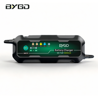 Chargeur de batterie à charge rapide 12V 5Amp, entièrement intelligent et automatique pour voiture, moto, scooter, batterie au lithium