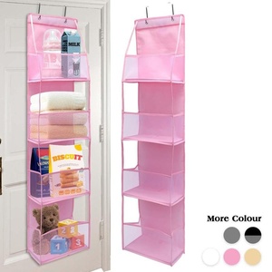 Organisateur de rangement suspendu multi-couches en maille pour vêtements, multi-usages, pour porte de placard, organisateur mural en tissu pour la maison - Product Image 1