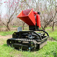 Tondeuse à gazon solaire télécommandée pour ferme/vignoble, avec accessoire déchiqueteur de bois, poignée télescopique, moteur à essence 4 temps, DIY pour l'entretien de l'herbe