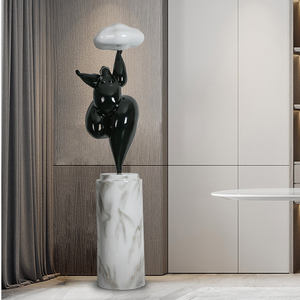 Nuevo diseño de tendencia, dormitorio de Hotel, Base de hierro moderna, lámpara de pie de esquina Led roja con diseño minimalista moderno regulable - Product Image 3