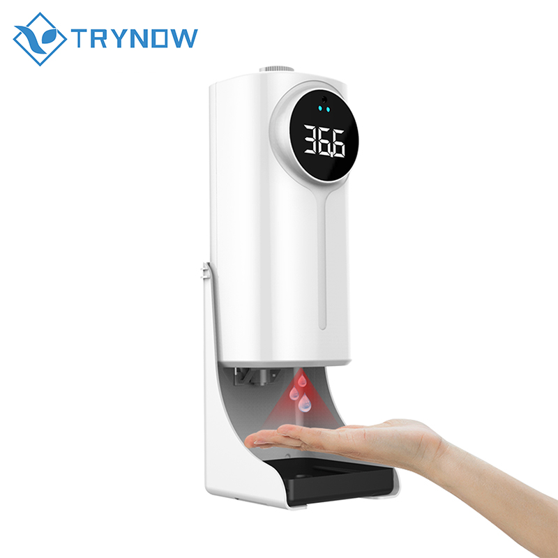 K9 pro dual new model automatic soap dispenser forehead and hand temperature gel spray soap dispenser