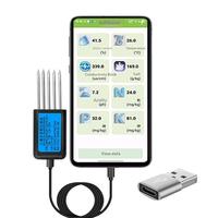 Capteur multi-paramètres du sol : humidité, température, conductivité électrique (EC), pH, NPK, 4-20mA, 0-5V, RS485, Modbus, haute précision, agriculture