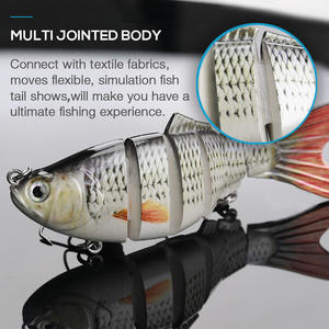 Señuelos de pesca 3D Wobbler Fish <span class=keywords><strong>bug</strong></span> Swimbait, cebo Artificial Isca, 10cm, 17,5g, Multi articulado, Isca - Product Image 4
