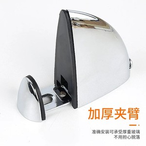 Zinc Alloy Glass Clamp <b>Corner</b> Wall Mounted Polished Heavy Duty <b>Shelf</b> Bracket - Product Image 4
