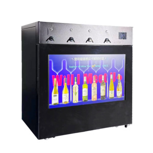 Réfrigérateur à <span class=keywords><strong>vin</strong></span> intelligent automatique, distributeur de <span class=keywords><strong>vin</strong></span> numérique pour 4 bouteilles - Product Image 4