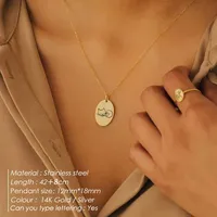 EManco Regalo para Ella, Collar con Colgante de la Serie de Animales Gatos, Joyería con Colgante Grabado, Lindo Gatito, Regalo de San Valentín