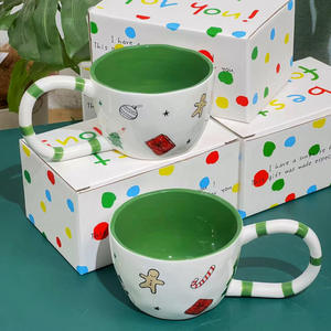 Tasses à café en céramique mignonnes à grandes oreilles de dessin animé, grandes quantités, tasses de Noël - Product Image 6