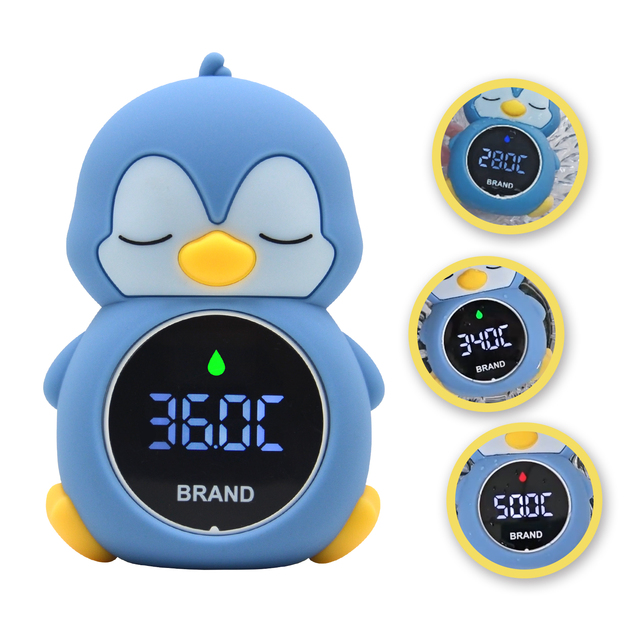 Safety Infant Bath Floating Toy Instant Read Digital Water Temperature Thermometer Baby Bathtub Thermometer with 3 Color Backlit