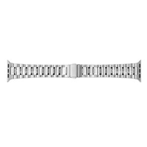 Bracelet respirant en acier inoxydable de luxe avec fermoir papillon pour montre 20 cm - Product Image 1
