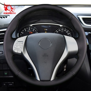 Accesorios de envoltura de cubierta de <span class=keywords><strong>volante</strong></span> de coche cosidos a mano para Nissan Teana Altima 2013-2016 x-trail <span class=keywords><strong>Qashqai</strong></span> Rogue 2014-2016 Tiida - Product Image 6