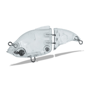 NOUVEAU Leurre de pêche à la brochette <span class=keywords><strong>Vatalion</strong></span> 7cm 7.9g, corps de leurre articulé non peint, flottant, pour pêche au bar - Product Image 3