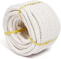 Fil à macramé 100 % coton de couleur unie, cordes souples, fil fantaisie cardé teint en pelote pour tricot à la main et projets de tricot