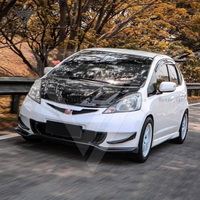 Pare-chocs avant en fibre de verre de style Js Racing pour Honda Fit Jazz 2009-2013