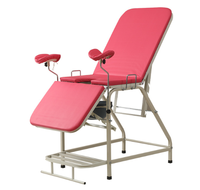Chaise d'examen gynécologique en acier inoxydable économique, lit d'accouchement complet, table d'examen gynécologique pour hôpital