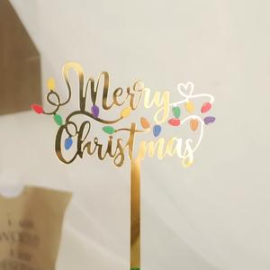 स्नातक कॉपीराइट इन पवन मैरी क्रिसमस ऐक्रेलिक स्नोफ्लेक हिरण डिजाइन क्रिसमस पाई केक की आपूर्ति केक प्लग-इन - Product Image 6