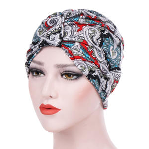 Nouveau <span class=keywords><strong>foulard</strong></span> imprimé indien pour femmes, <span class=keywords><strong>chapeau</strong></span> de chimiothérapie contre le <span class=keywords><strong>cancer</strong></span>, bonnet, écharpe, turban, couvre-chef - Product Image 5