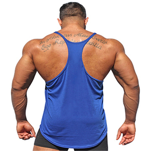 Débardeur Homme Personnalisé OEM en Coton Imprimé 100% avec Bretelles Croisées pour Gym, Fitness, Musculation, Entraînement, Respirant et Séchage Rapide - Product Image 5