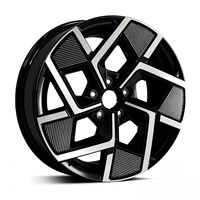 1 pièce Jante en aluminium forgé noir finition usinée personnalisée 15-26 pouces pour voitures particulières, SUV, berlines, véhicules électriques Y000