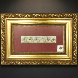 Miniature d'art mural persan sur os, peinture d'art fine faite à la main, prête pour la décoration intérieure, 9 x 11, ABC Rugs Kilims Spanish Abcpm0239 - Product Image 2