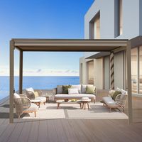 Systèmes de pergola bioclimatique entièrement en aluminium, design imperméable, installation 40 % plus rapide, balcon, jardin, terrasse, utilisation toute saison