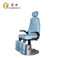Chaise bleue dernière conception accoudoir pliant repose-pieds de massage ignifuge fendu