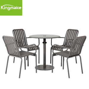 Precio barato Aluminio Metal Mesa de centro Patio Jardín Mesas al aire libre para 4 personas Sala de estar Hogar Bar Gimnasio - Product Image 4