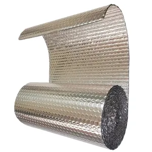 Barrière radiante bulle isolation en feuille d'aluminium réfléchissante double face/matériau de maintien de la chaleur