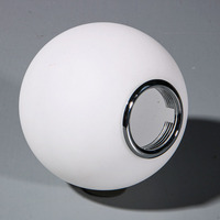 Vente en gros Globe en verre opale blanc clair dépoli personnalisé boule lumineuse abat-jour