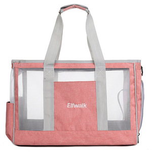 Portable Cat <b>Carrier</b> Dog Bag Large Capacity Breathable Oxford Fabric Shoulder Bag For <b>Pets</b> Travel - Product Image 5