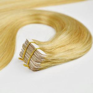 Large Stock High Quality Double Sided Virgin Remy European Human <b>Hair</b> <b>Curly</b> <b>Tape</b> <b>Extensions</b> All Colors Compatible-Amygirl Brand - Product Image 2