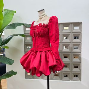 Novedades 2026: Vestido Corsé Sexy para Mujer, Blusa de Manga Larga, Falda Línea A, Mini Vestido para Fiesta o Club - Product Image 5