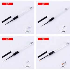 16# <strong>Nail</strong> <strong>Brush</strong> Nylon Hair <strong>Brush</strong> 16 PCS Rhinestone Handle <strong>Nail</strong> Art <strong>Brush</strong> Sets Kits Personal <strong>Beauty</strong> Tools and <strong>Nail</strong> Art Pen - Product Image 3