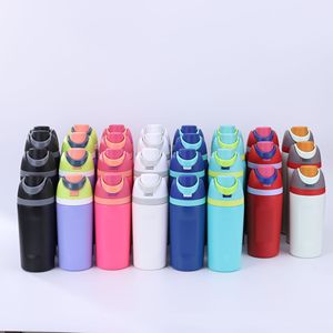 Botella de Agua Deportiva de Acero Inoxidable 304, Taza Aislada al Vacío con Doble Pared, Gran Capacidad, Tapa Abatible, para Exteriores - Product Image 1