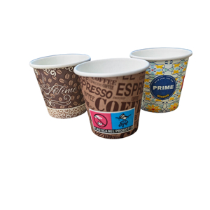 2.5oz Italy Espresso Coffee Paper Cups 4oz 6oz Custom Logo Printed Disposable Tasty Coffee Cups - Product Image 3